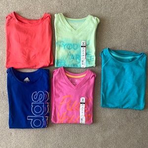 Girls athletic shirts